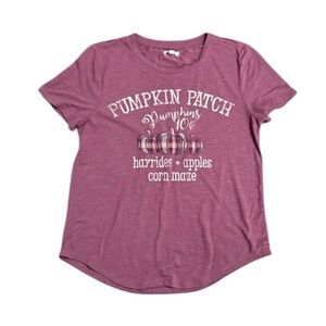 Maurice’s Pumpkin Patch Women's Mauve Graphic Tee short sleeved tee size medium